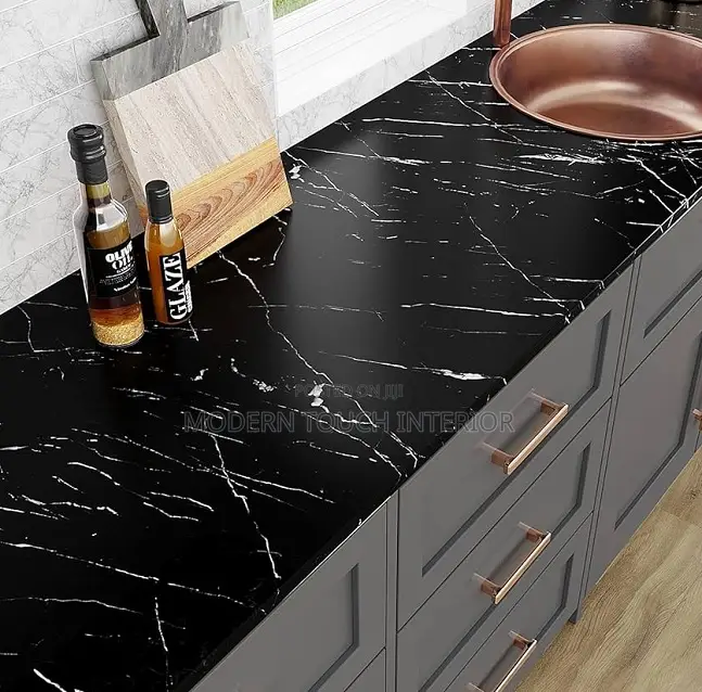 Modern Black Marble Wallpaper