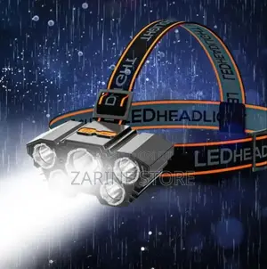 Headlights 5 Bulbs, USB Charging, 102g Weight, Waterproof