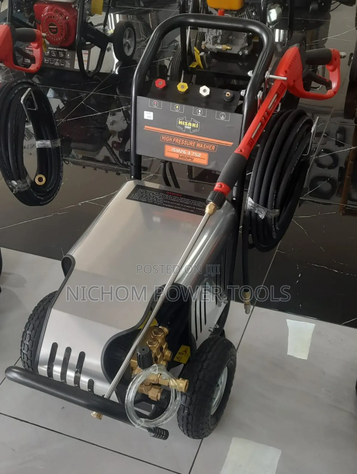 Hisaki Electric Pressure Washer 5hp Single Phase 3450psi