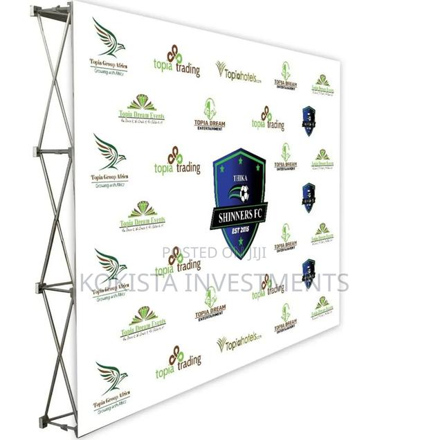 Back Drop Banners Complete With Its Stand