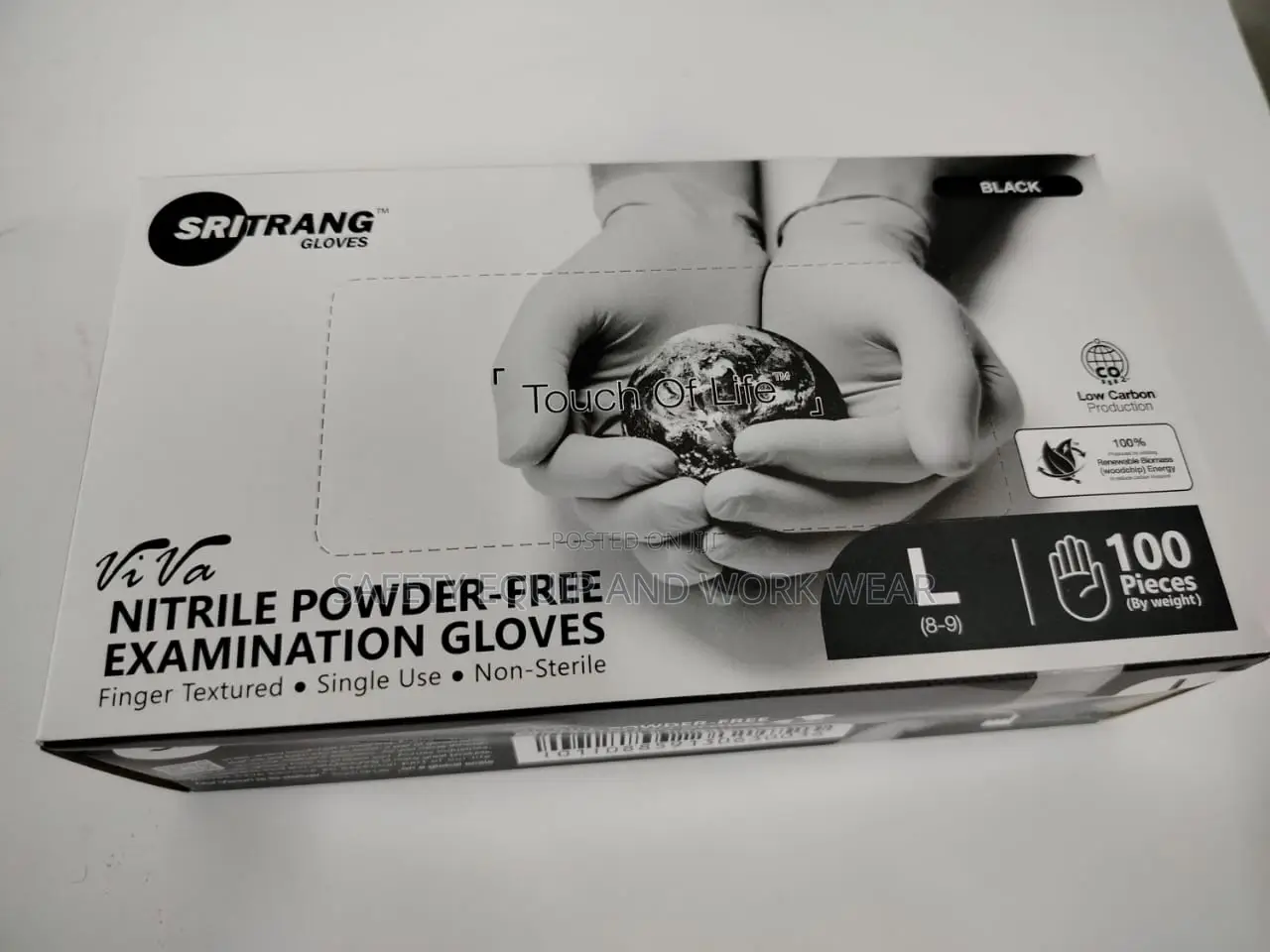 Black Nitrile Powder-free Examination Medical Gloves