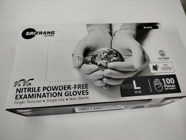 Black Nitrile Powder-free Examination Medical Gloves