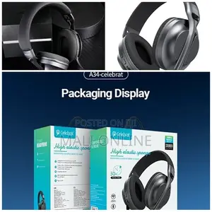 Celebrat Wireless Headphones A34 Bluetooth A34