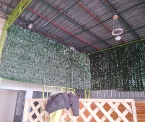 Artificial Green Fence Ceiling Installation - main view
