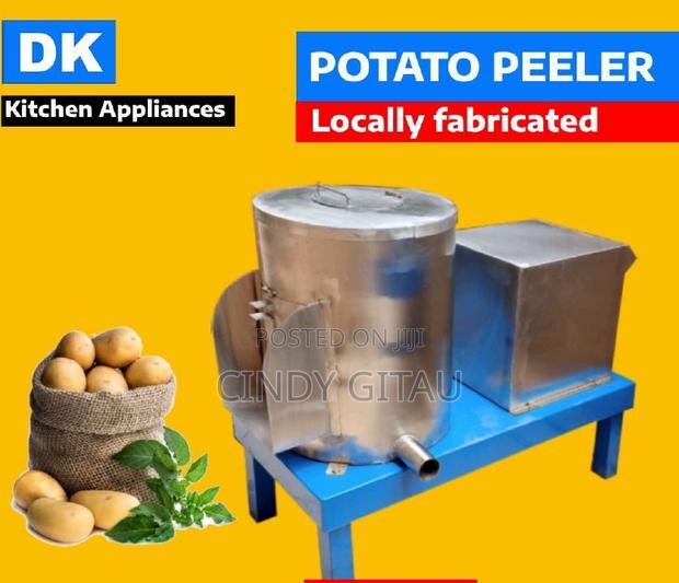 Locally Fabricated Potato Peeler Machine - main view