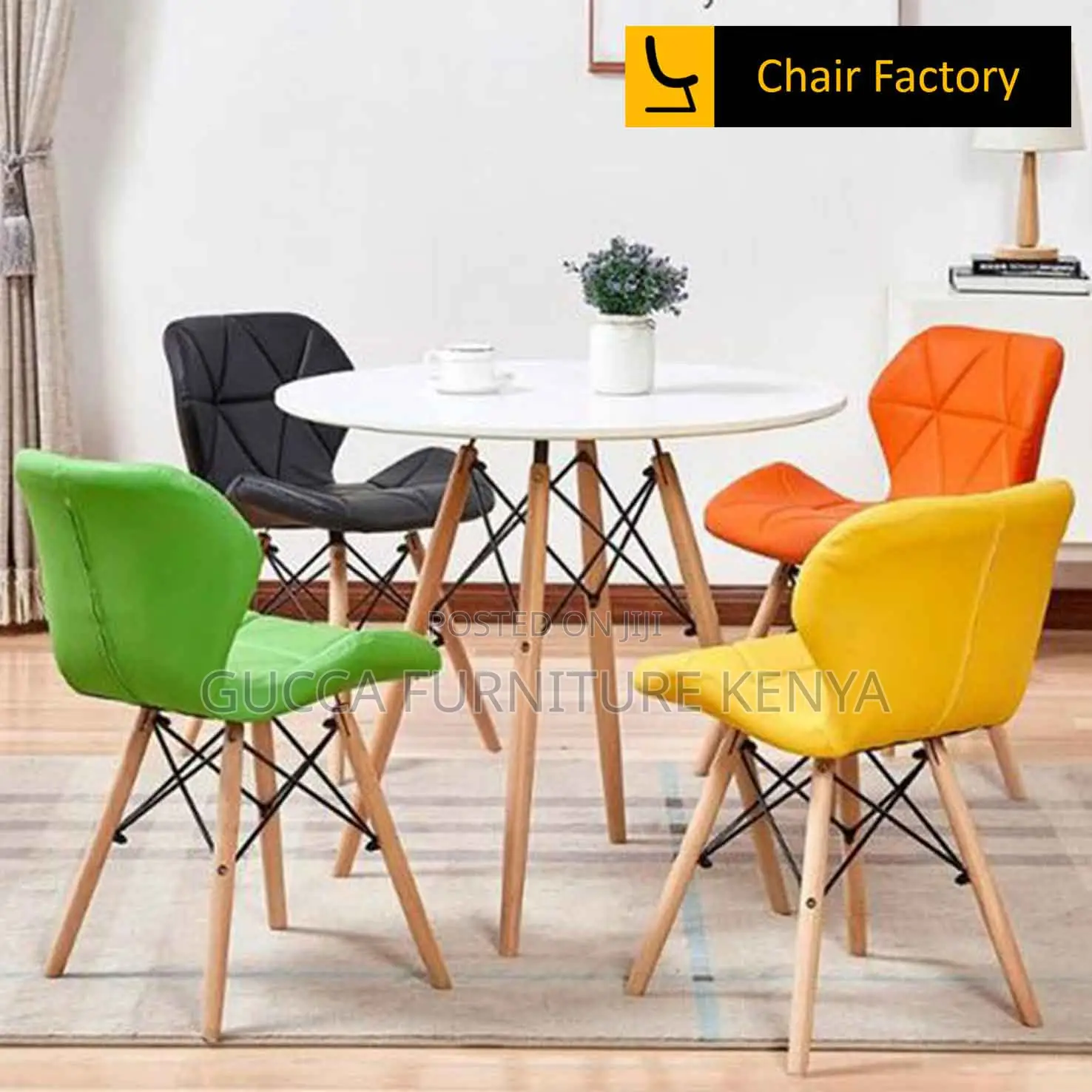 Home Chairs: Comfortable Tufted Cafeteria /Dining Chair