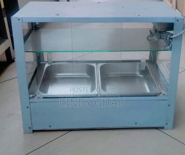 Locally Fabricated Chips Warmer Display