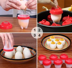 6pc Set Silicone Egg Poacher /Boiler.