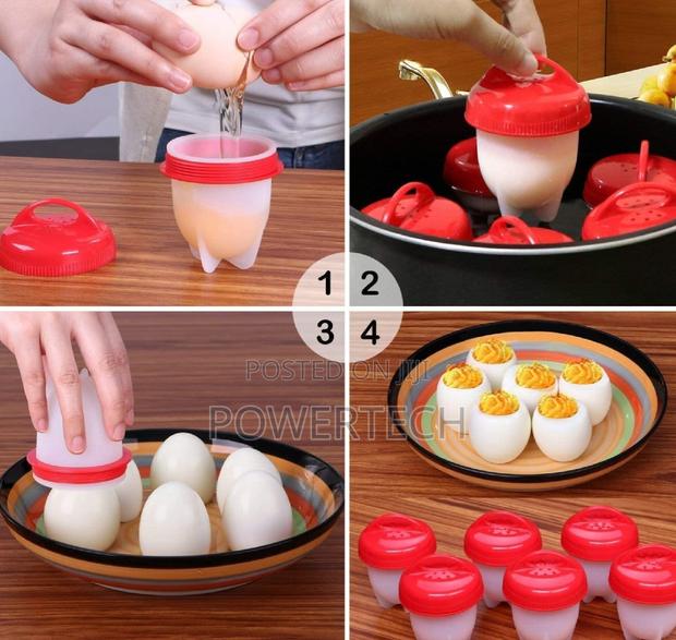6pc Set Silicone Egg Poacher /Boiler.
