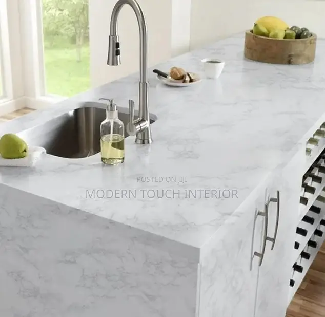 Marble Wallpaper : Glossy White Contact Paper