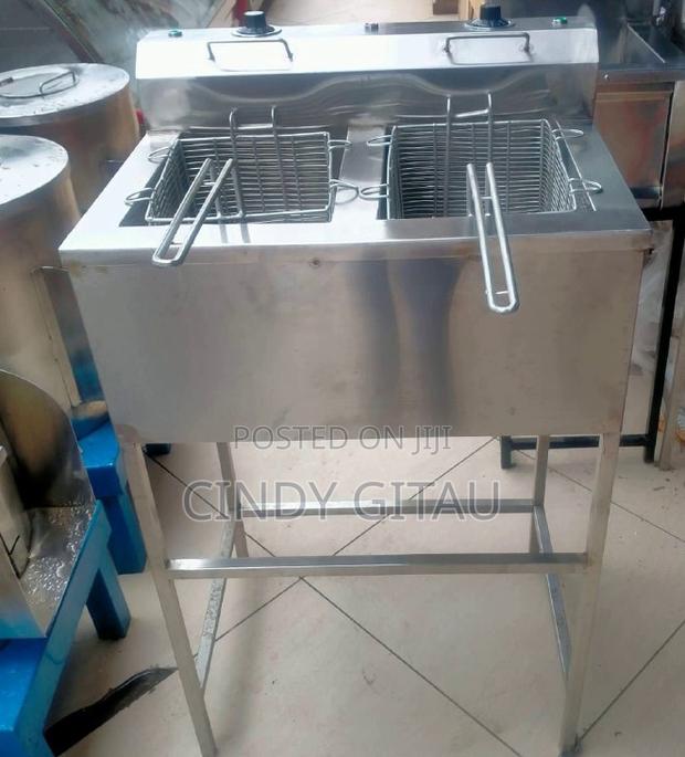 Locally Fabricated Double Chips Fryer Capacity 17+17 Litres