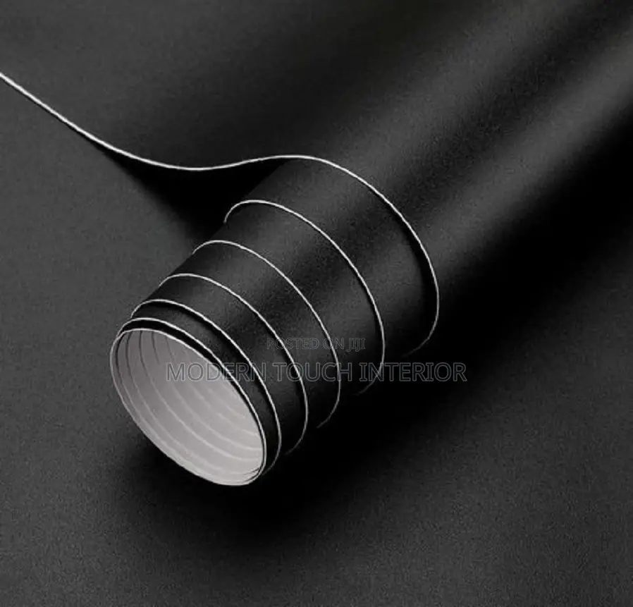 Plain Black Contact Paper