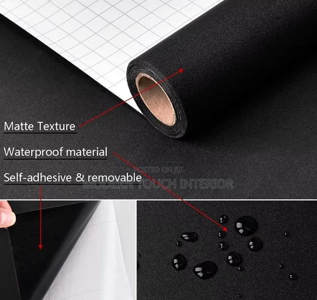 Self Adhesive Black Contact Paper