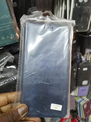 Leather Flip Wallet Case for Samsung Galaxy M54 -Black