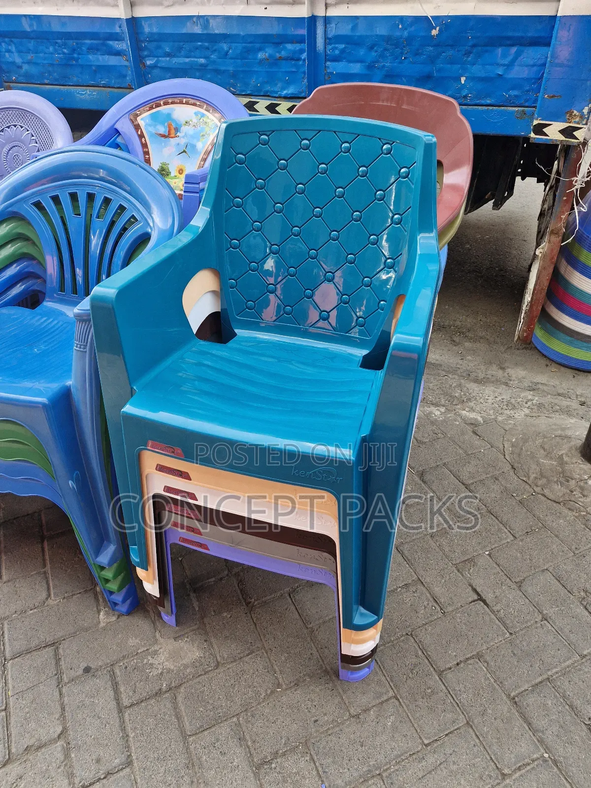 Kenstar Premium Long Arm Plastic Chair.