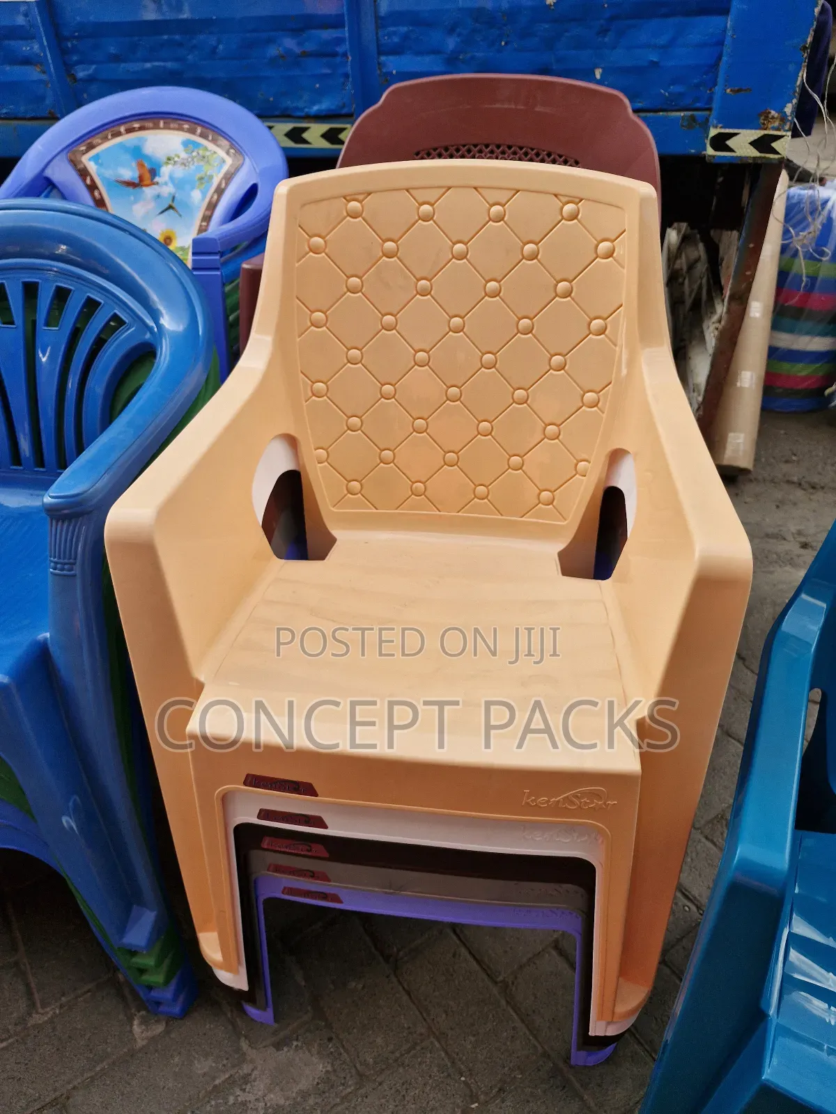 Kenstar Premium Long Arm Plastic Chair.