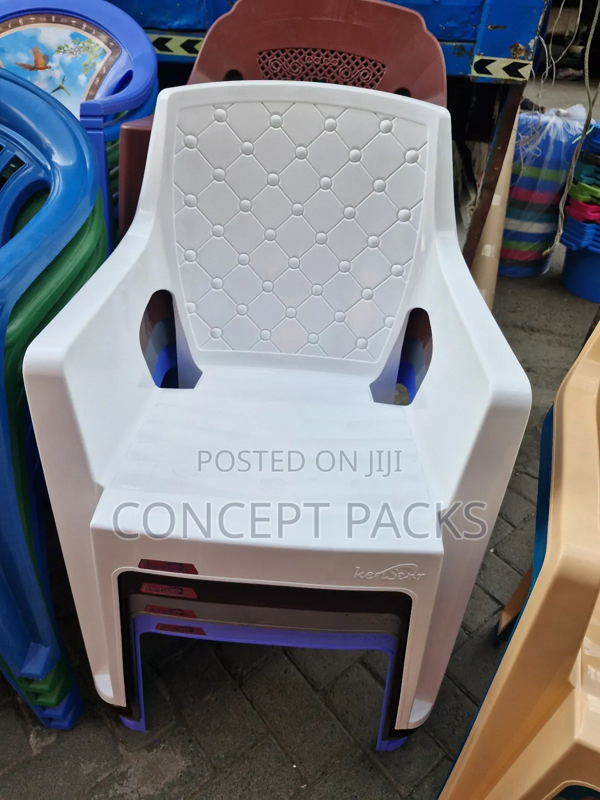 Kenstar Premium Long Arm Plastic Chair.