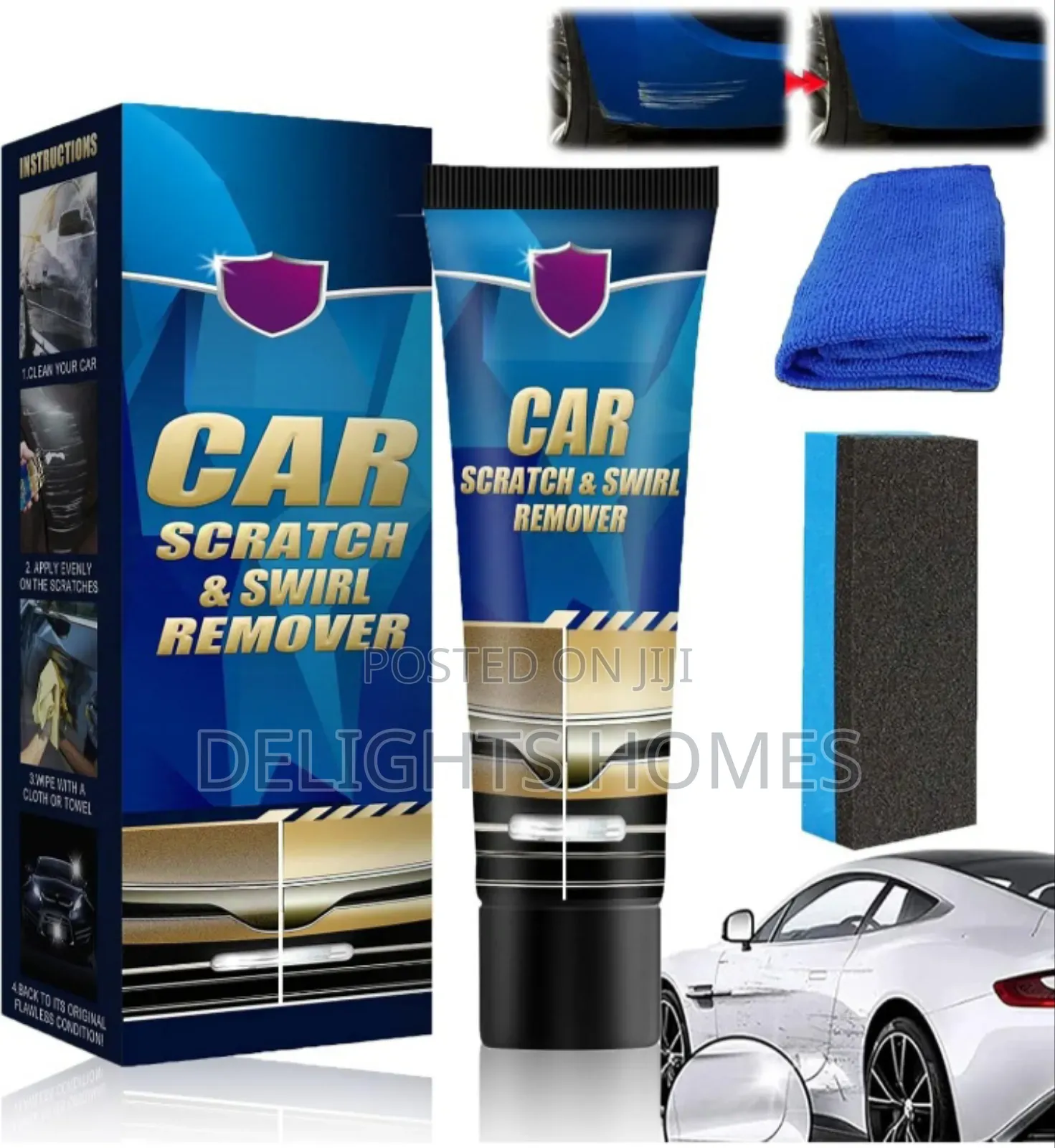 Car Scratch and Swirl Cream Remover 60mls-Esj