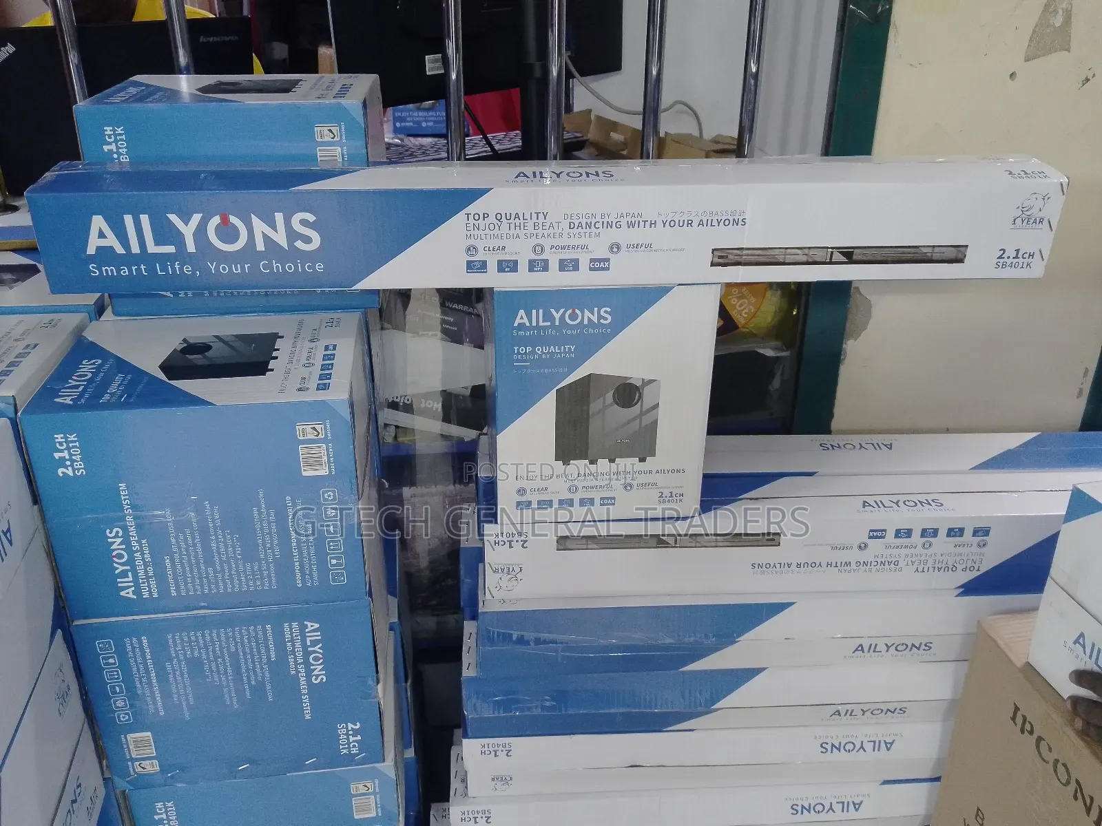 Ailyons 2.1ch Multimedia Speaker System-Sb401k