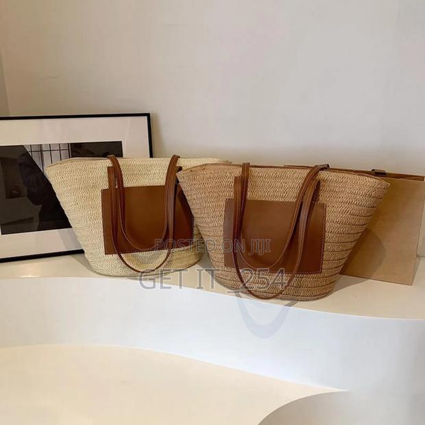 Ladies Straw BagTwo Shades Available - main view