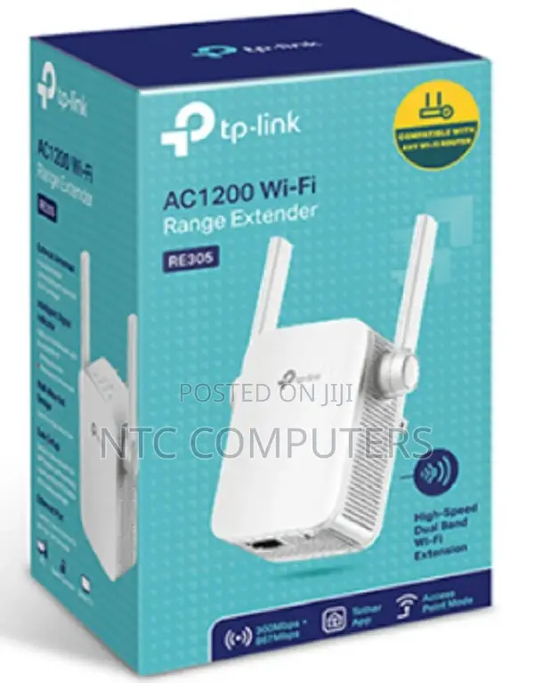 Tp-Link Ac1200 Wireless N Wall Plugged Range Extender - Tl-Re305