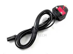 6 Feet 2 Prong UK United Kingdom Plug AC Power Supply Adapte