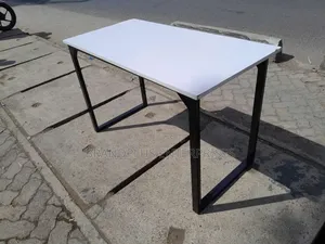 White Metallic Stand Desk