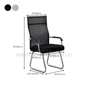 Ergonomic Mesh Task Chair With Fixed Arms