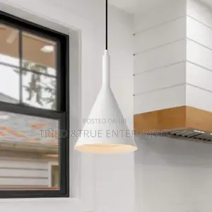 White Single Pendant Light Hv5