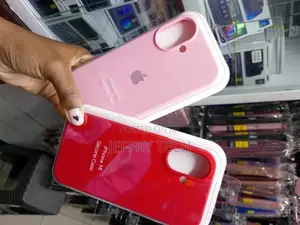 iPhone 16 Strong Liquid Silicone Case Red and Pink Cover