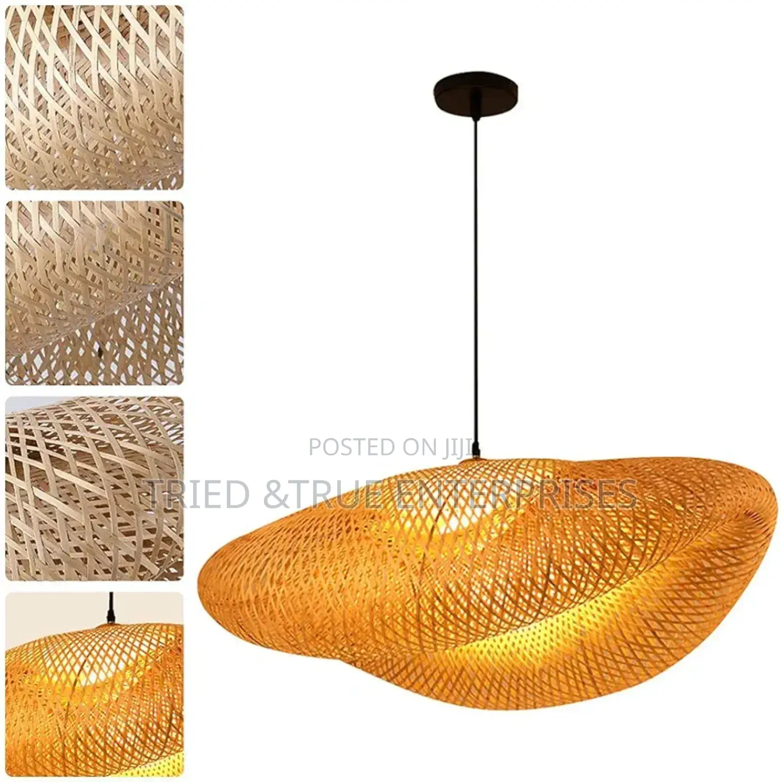 Bamboo Woven Pendant Light