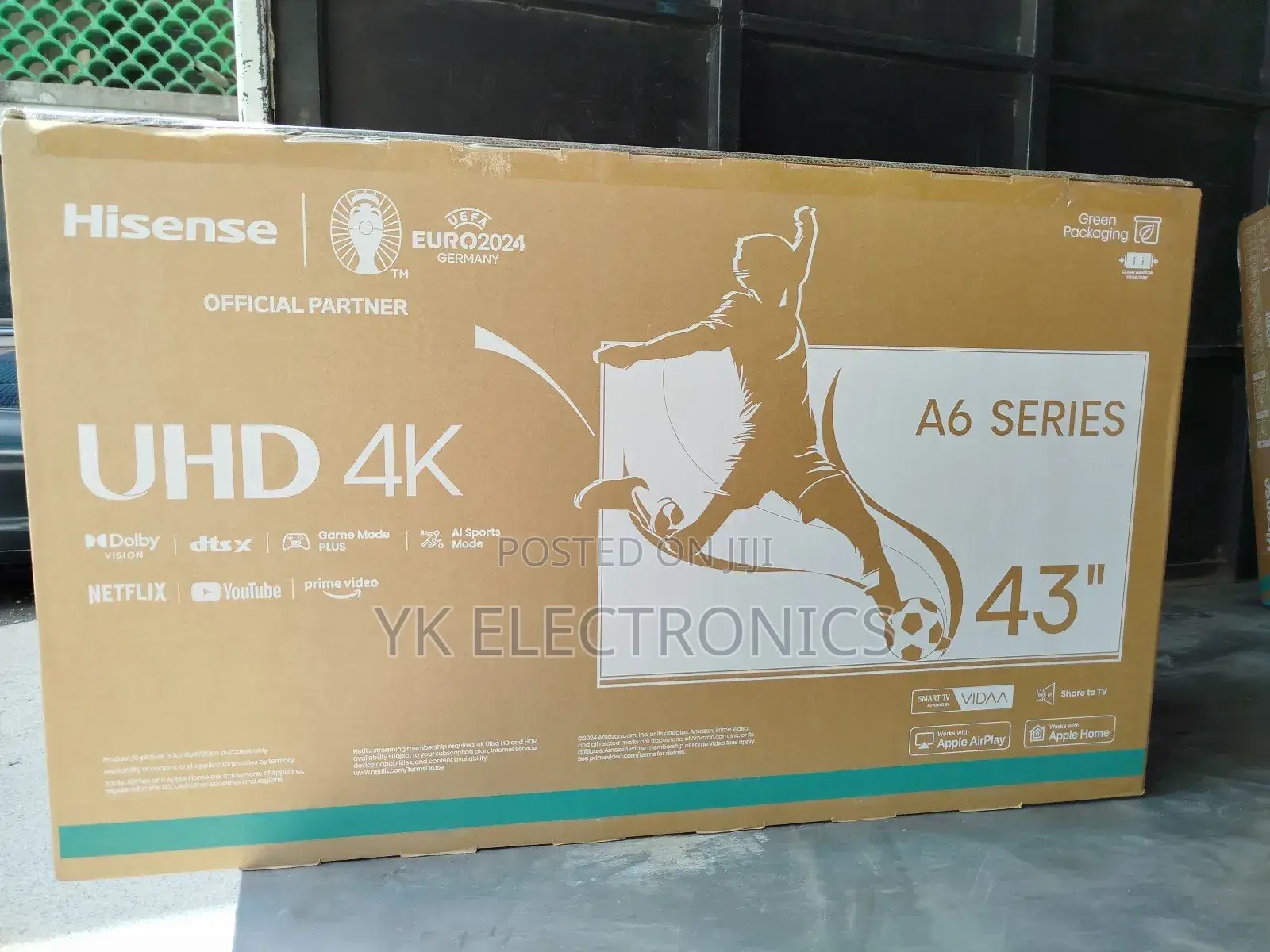 Hisense 43′′ 43a6n(New Model 2025) Uhd Smart Frameless TV