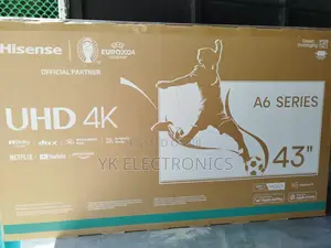 Hisense 43′′ 43a6n(New Model 2025) Uhd Smart Frameless TV