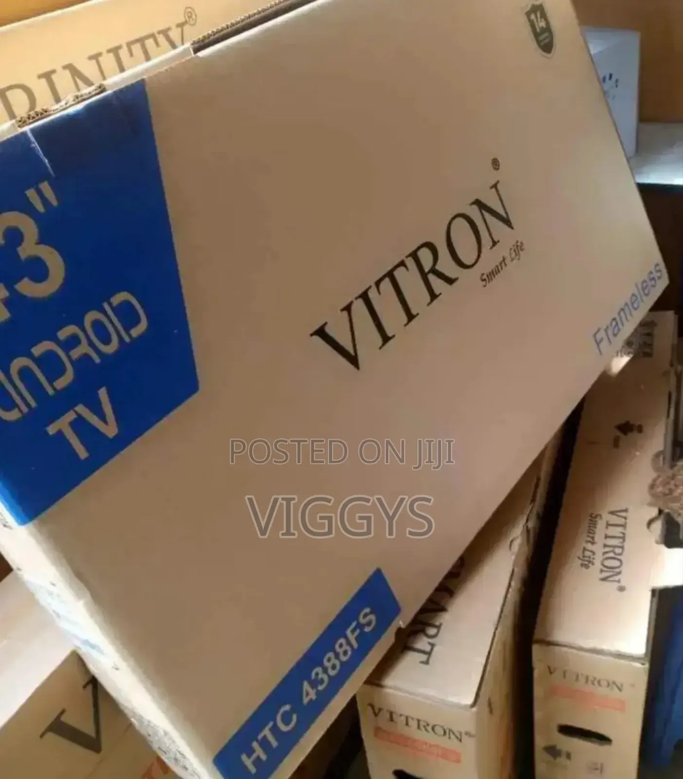 Vitron 43 Inch Smart Android Tv V76s/ Frameless