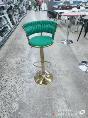 Gold Stand Adjustable Swivel Barstools