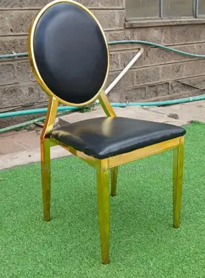 Gold Shinny Shape Chair