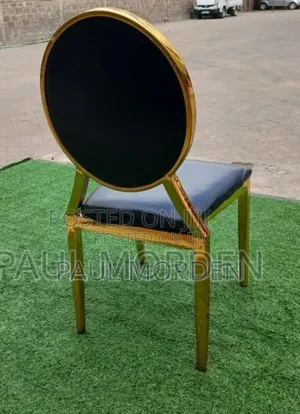Gold Shinny Shape Chair
