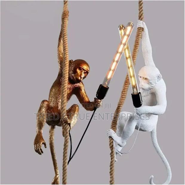 Resin Monkey Hanging Light