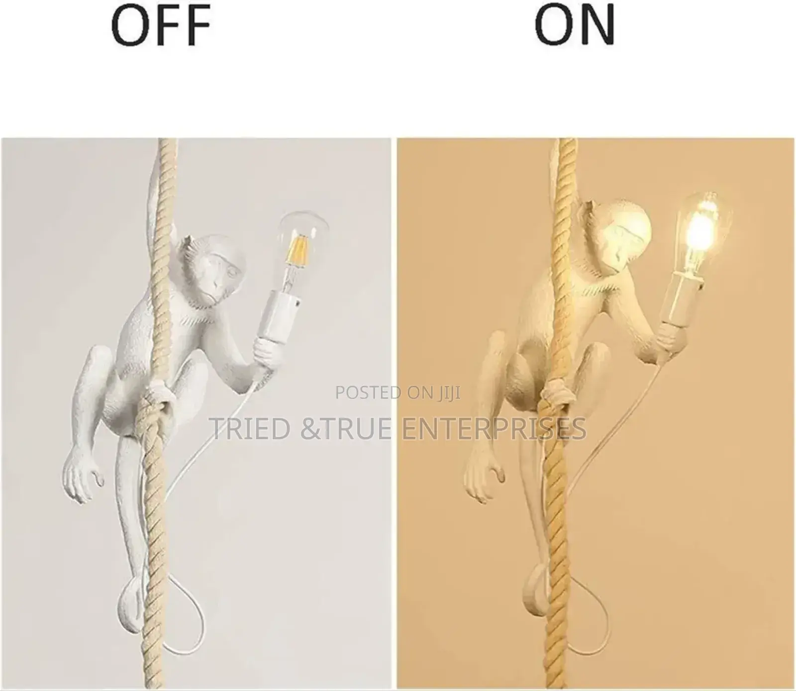 Resin Monkey Hanging Light Bh9