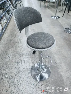 Silver Stand Round Barstools