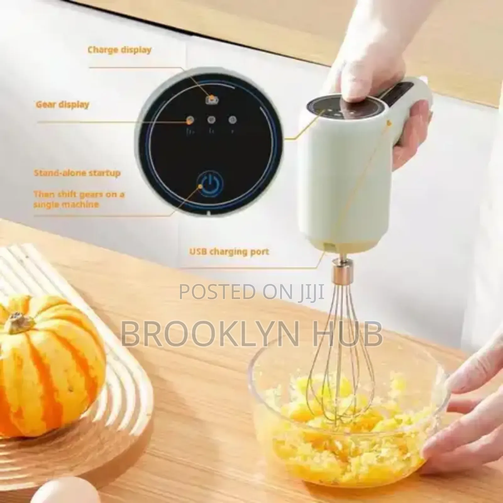Egg Beater Hand Mixer,USB Rechargeable Hand Mixer