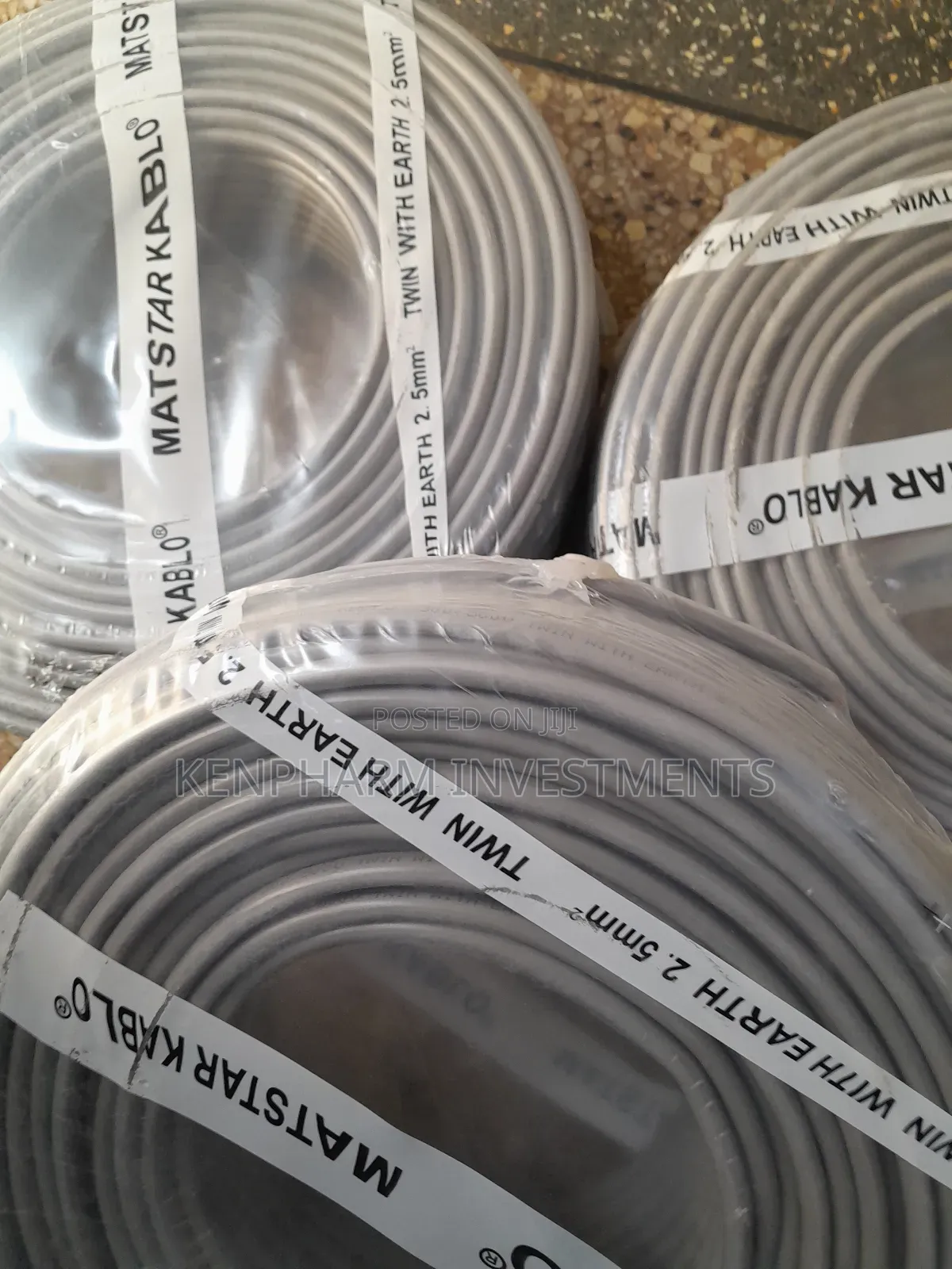 3-Core Twin With Earth 2.5mm, 90-Meter Cable; Mt039