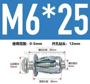 Petal Shape Rivet Nuts Screws M6/M5 100pcs