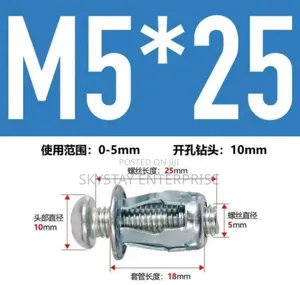 Petal Shape Rivet Nuts Screws M6/M5 100pcs