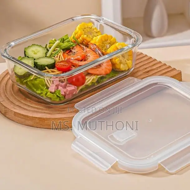 1040 Ml High Borosilicate Glass Lunch Box*