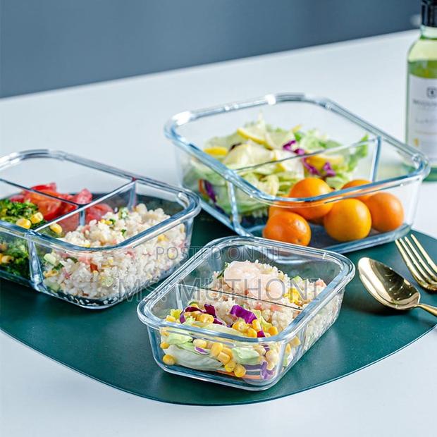 1040 Ml High Borosilicate Glass Lunch Box* - thumbnail 4