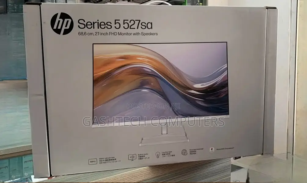 HP Series 5 27 Inch FHD Monitor With Speakers - 527sa