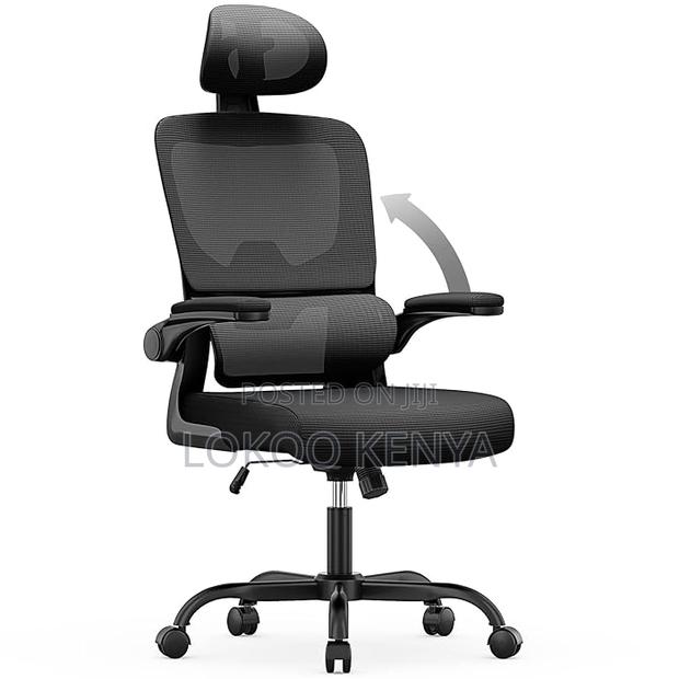 Office Chairs: Ergonomic Chair With Adjustable Headrest - thumbnail 6