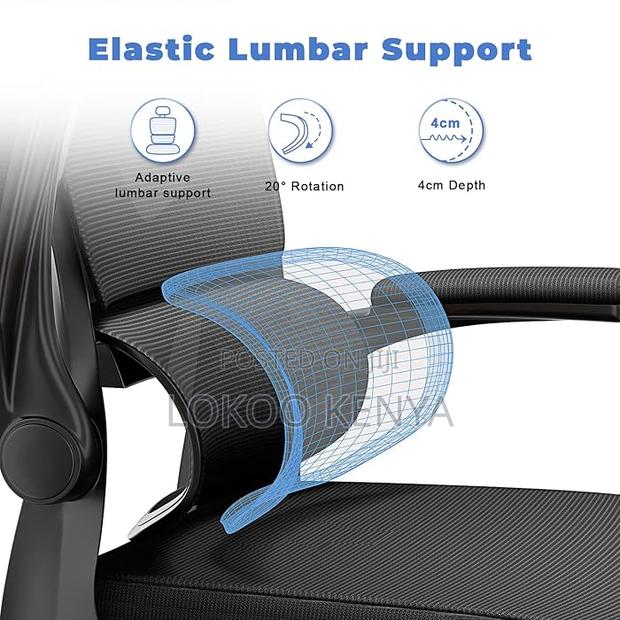 Office Chairs: Ergonomic Chair With Adjustable Headrest - thumbnail 2