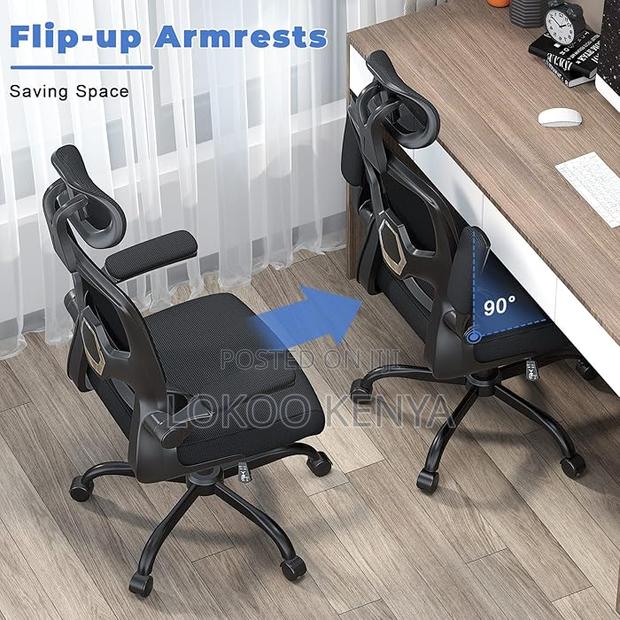 Office Chairs: Ergonomic Chair With Adjustable Headrest
